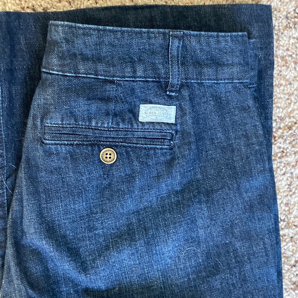 Lauren Ralph Lauren Jeans Wide Leg Denim Trousers